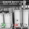 frp housing multi cartridge filter bag seawater  medium